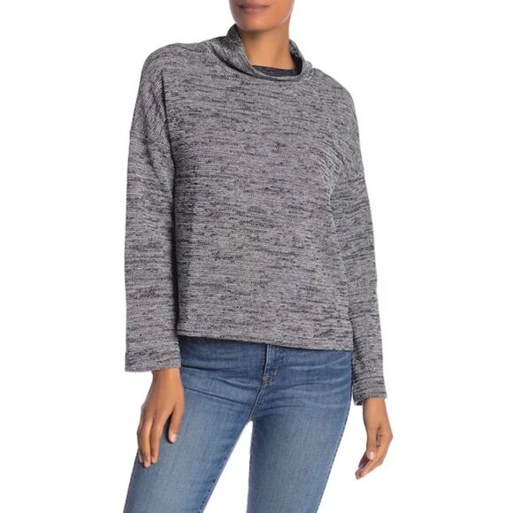 Madewell Marled Mock Neck Pullover Sweater Womens Size S Eclectic Grandpa Preppy - Picture 3 of 14